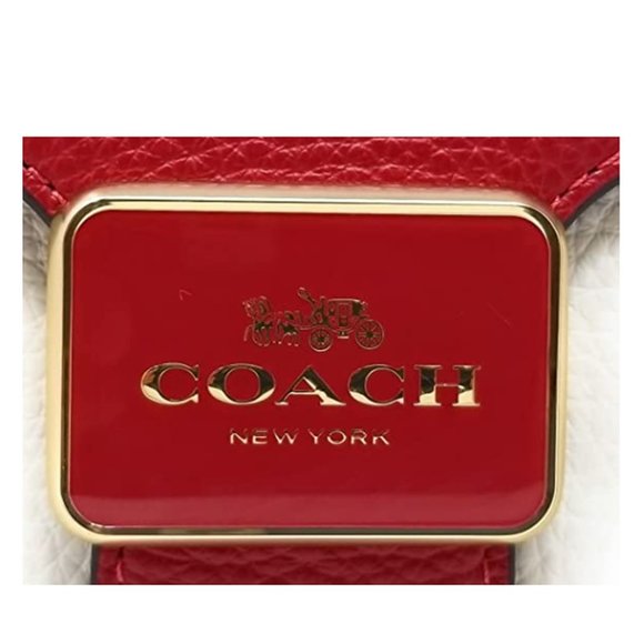 Coach Red Multi  Women's Pepper Satchel - Picture 4 of 12